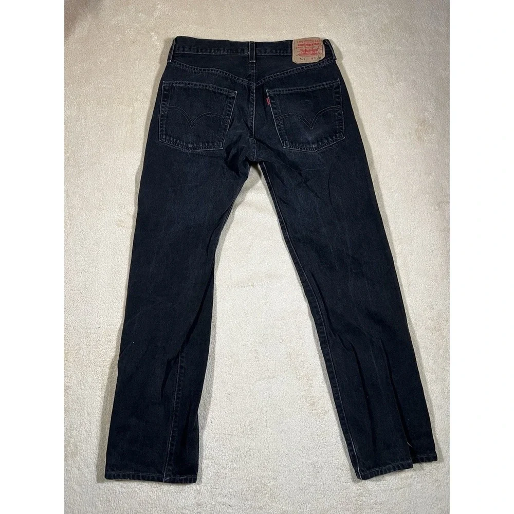 Vintage 90s Y2K Levi's 501xx Size 32x32 Black Grunge Skater Cotton EUC